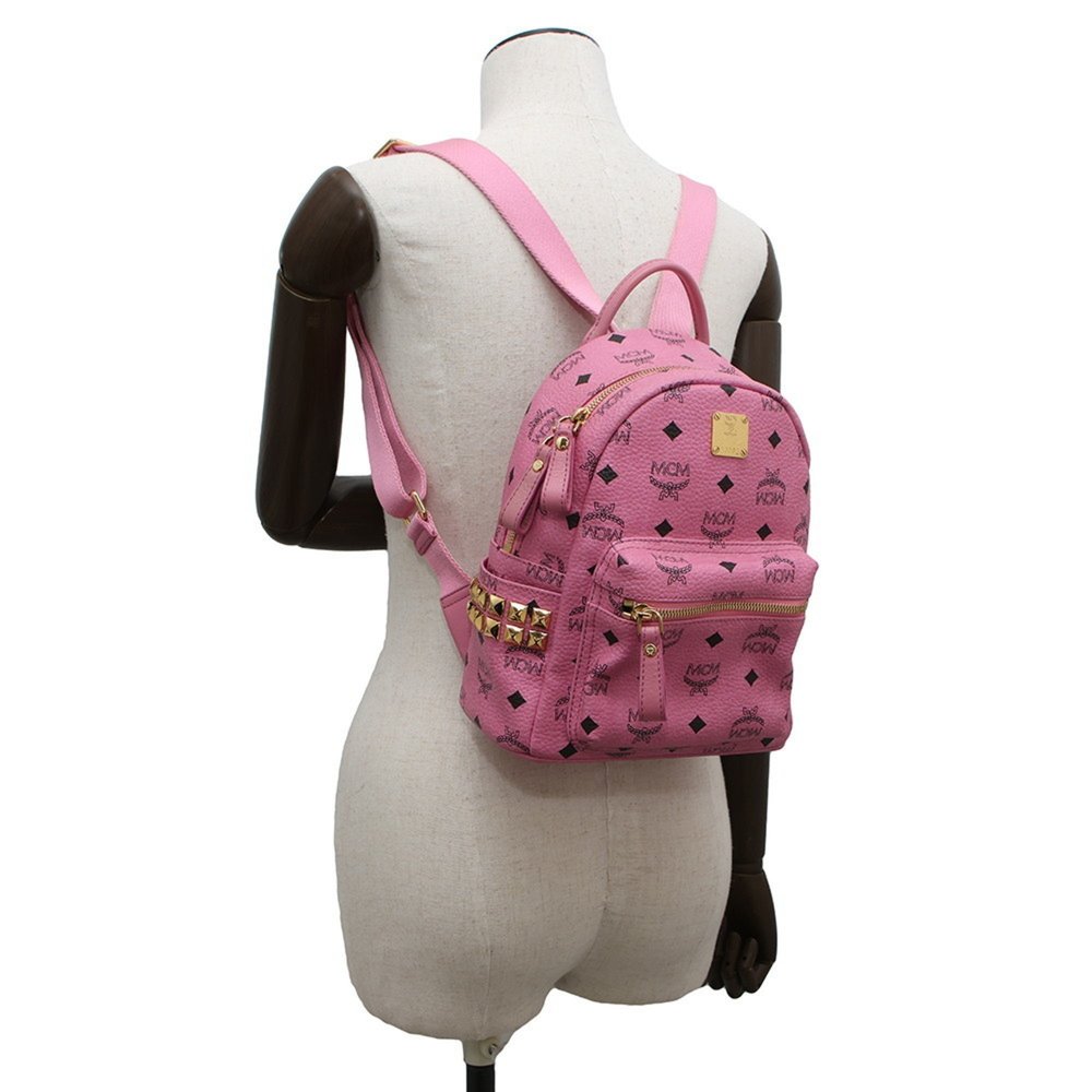 MCM Pink Leather Backpack - Picture 4 of 15